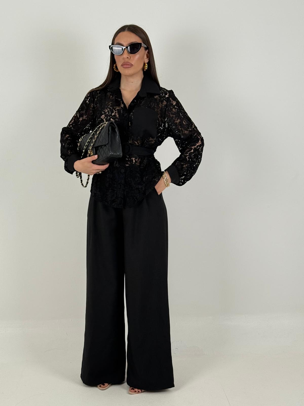 Cordset LOKA - Completo camicia in pizzo e pantalone