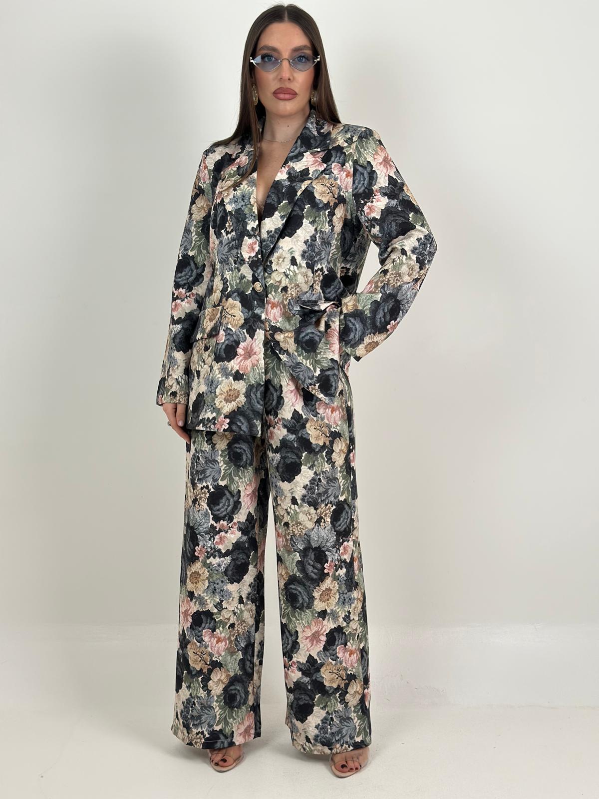 Tailleur BLUME - Completo giacca e pantalone fantasia fiore