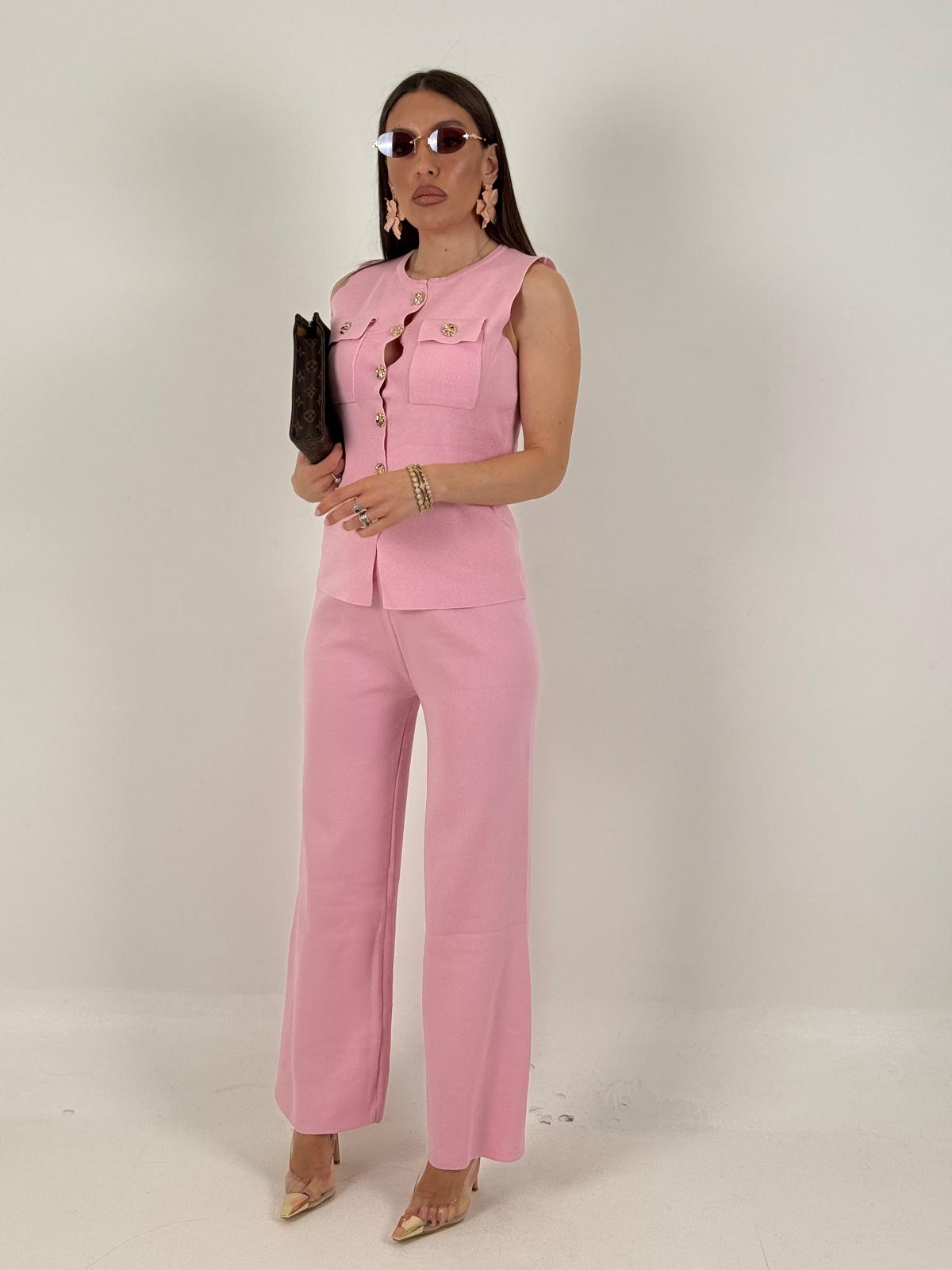 Cordset AMS - completo maglietta bottoni dorati e pantalone