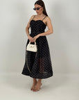 Abito ALEXANDRA - Abito lungo scollo a cuore - COLLEZIONE CHIC