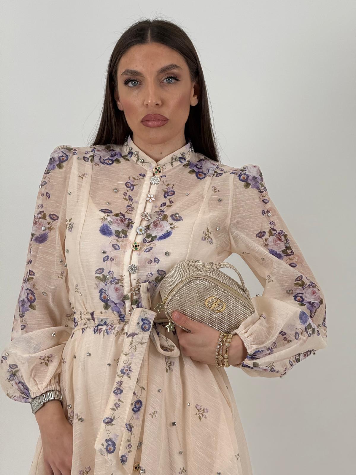 SALDO Abito VIOLETTE - Abito corto COLLEZIONE CHIC