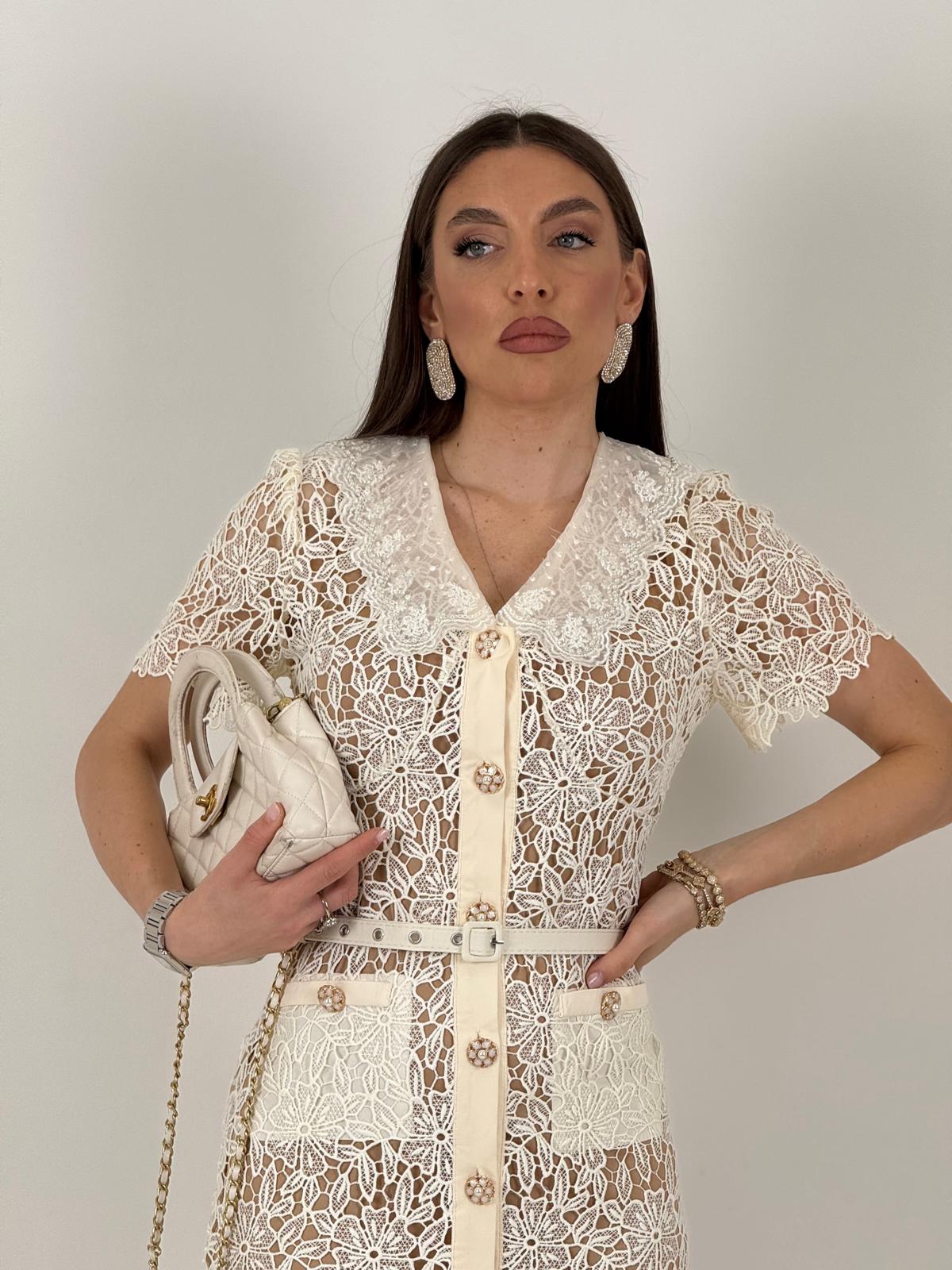 SALDO Abito BRENDA - Abito lungo in pizzo Collezione chic