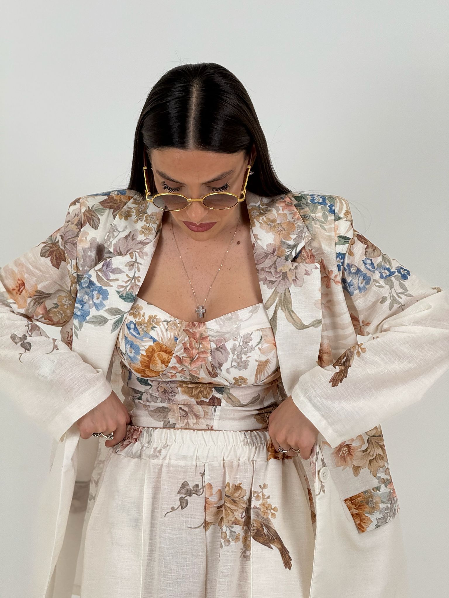 Tailleur MARIASOLE - tailleur tre pezzi semil lino