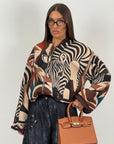 Maglia GULBIN a fantasia con zip