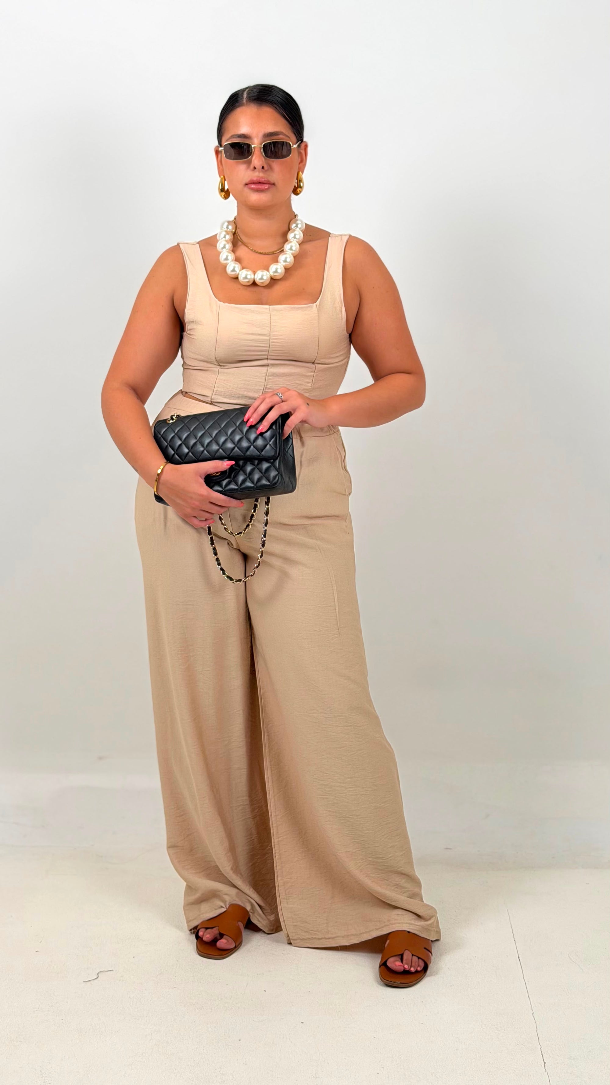 CURVY Cordset HURI - Completo top e pantalone