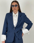 Tailleur ELEA - COMPLETO GIACCA E PANTALONE GESSATO