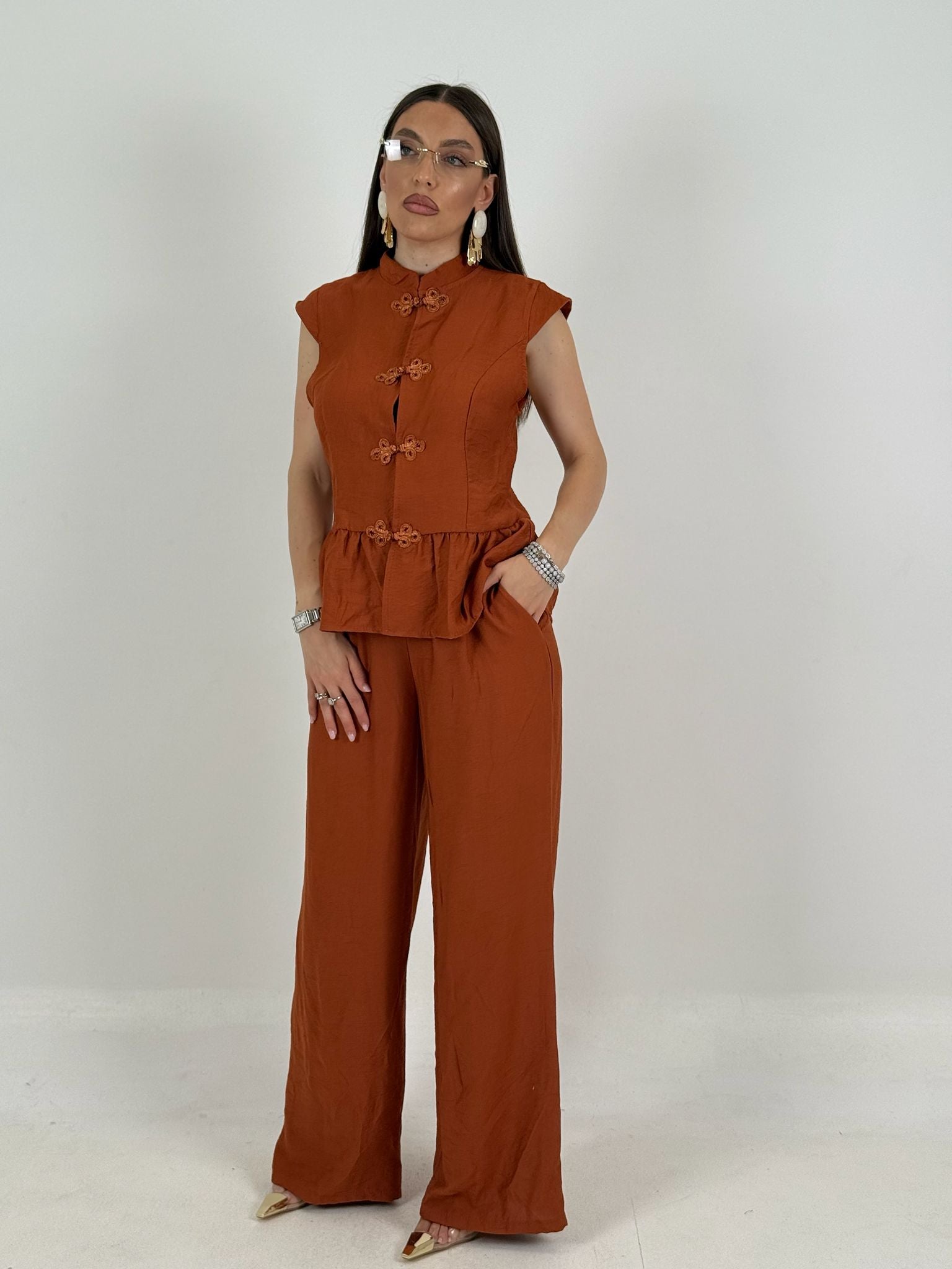 Cordset ARCADIA - Completo blusa e pantalone
