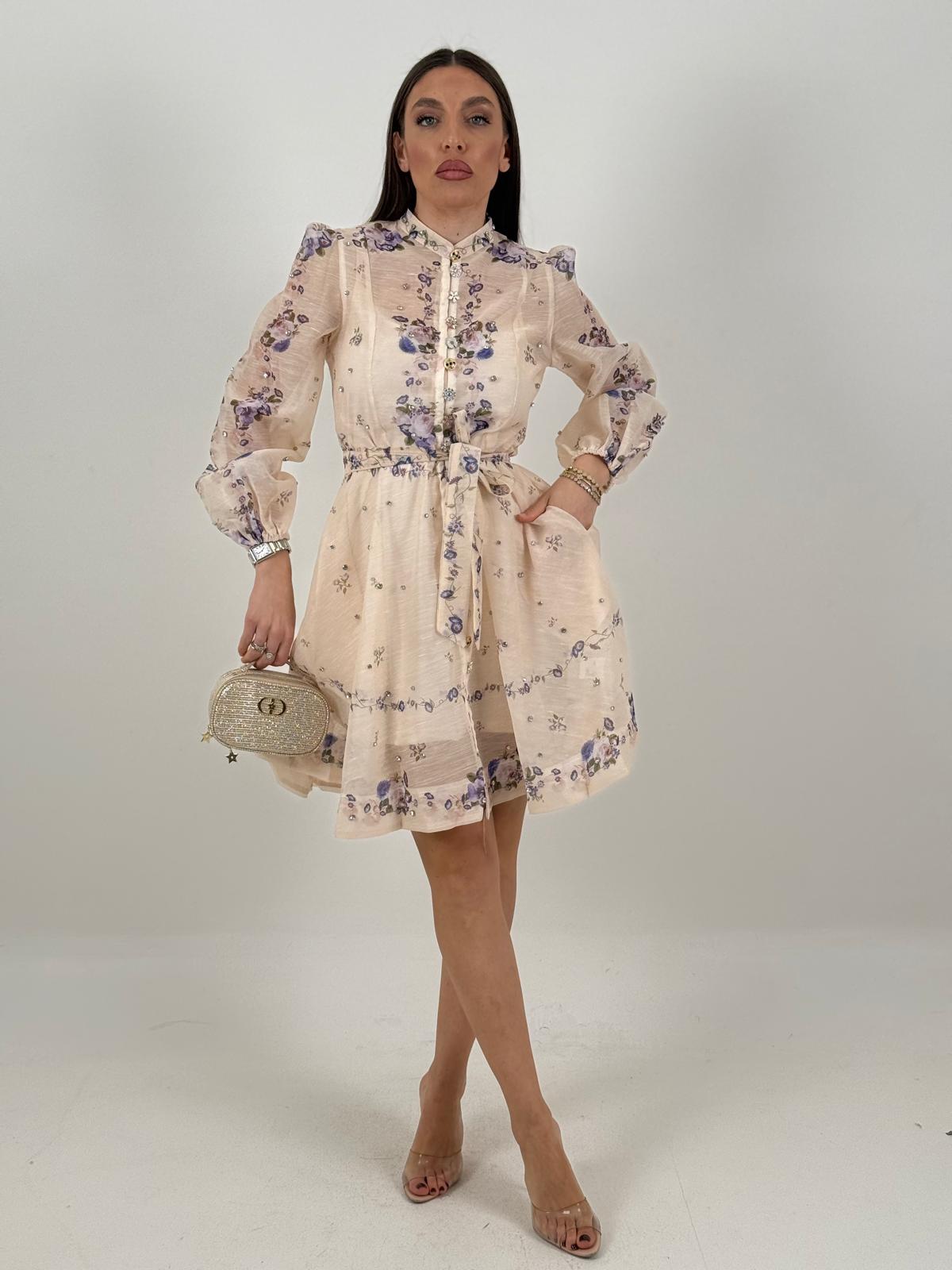 SALDO Abito VIOLETTE - Abito corto COLLEZIONE CHIC