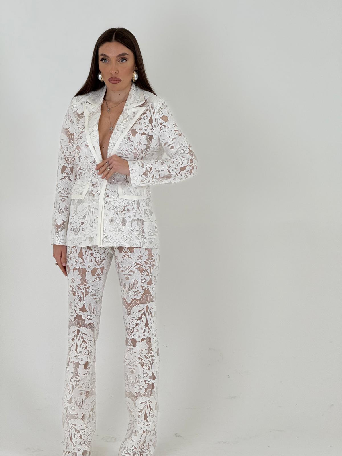 Saldo Tailleur WHITY in pizzo sartoriale