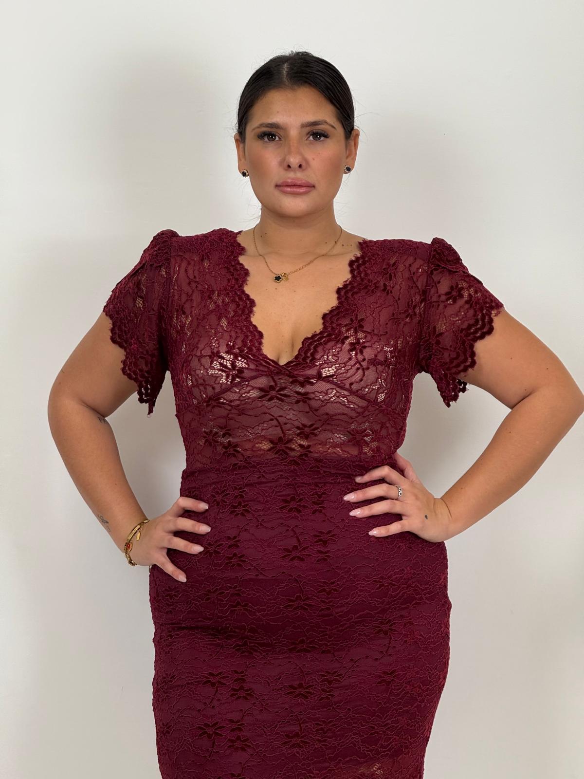 CURVY Abito TIZZY - Abito longuette in pizzo