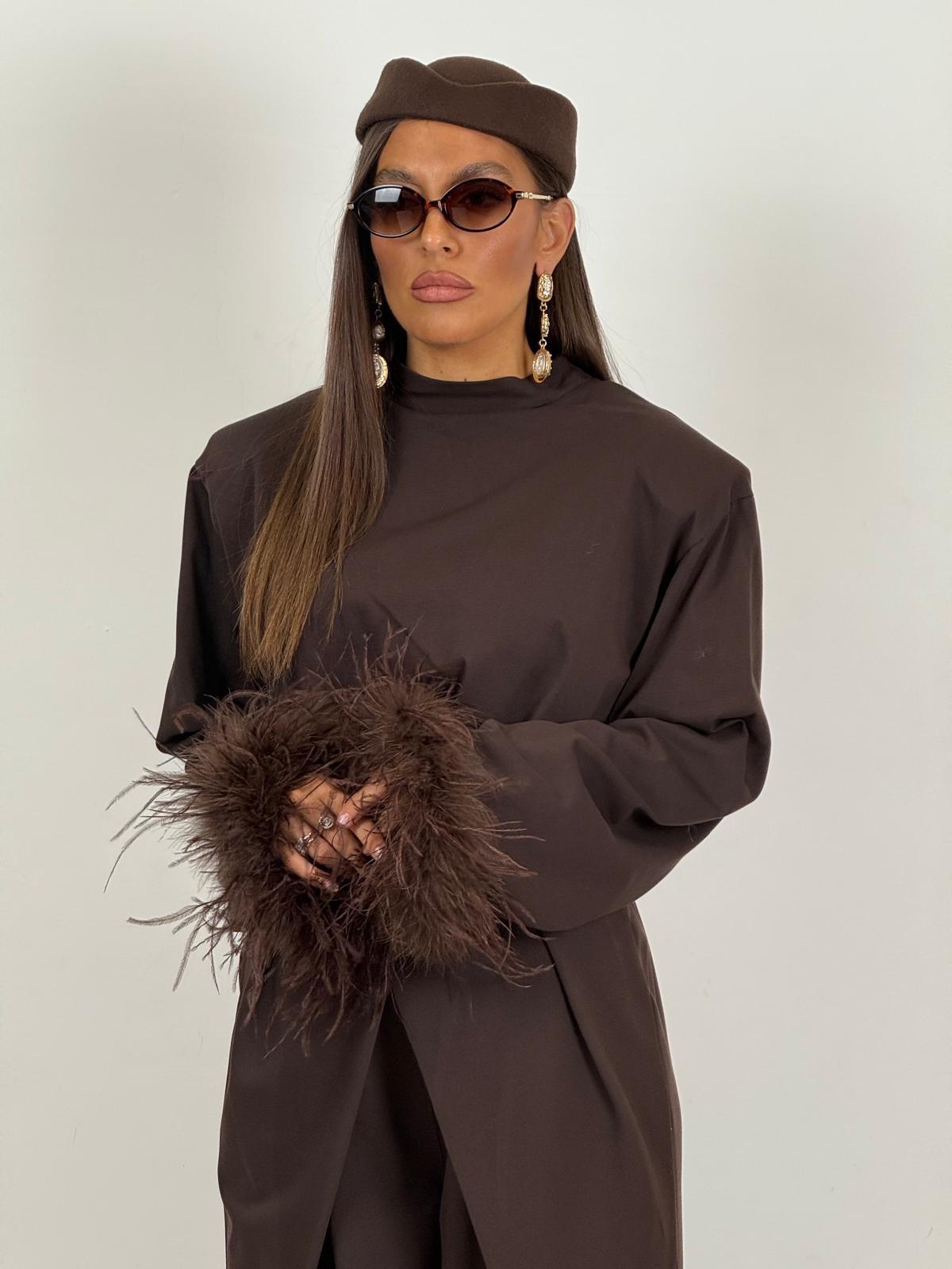 Maglia KALA con piume