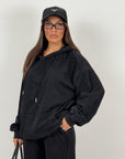 Tuta NOIR - Completo felpa con cappuccio e pantalone