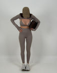 Cordset GYMMY - Completo sportivo ,tre pezzi composto da top coprispalle e leggins