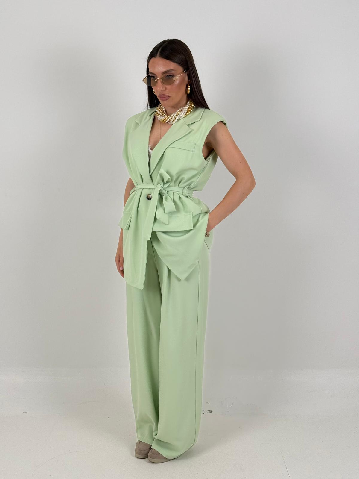 SALDO Tailleur DALILA - Completo gilet con cintura e pantalone
