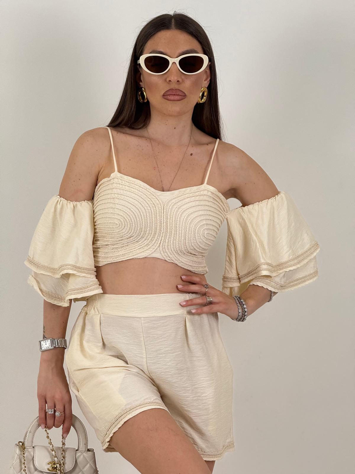 Cordset PEACE - completo top e pantaloncino