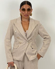 Tailleur AISHA - Completo giacca con bottoni dorati e pantalone