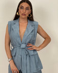 Tailleur CORINNA - Completo gilet e bermuda