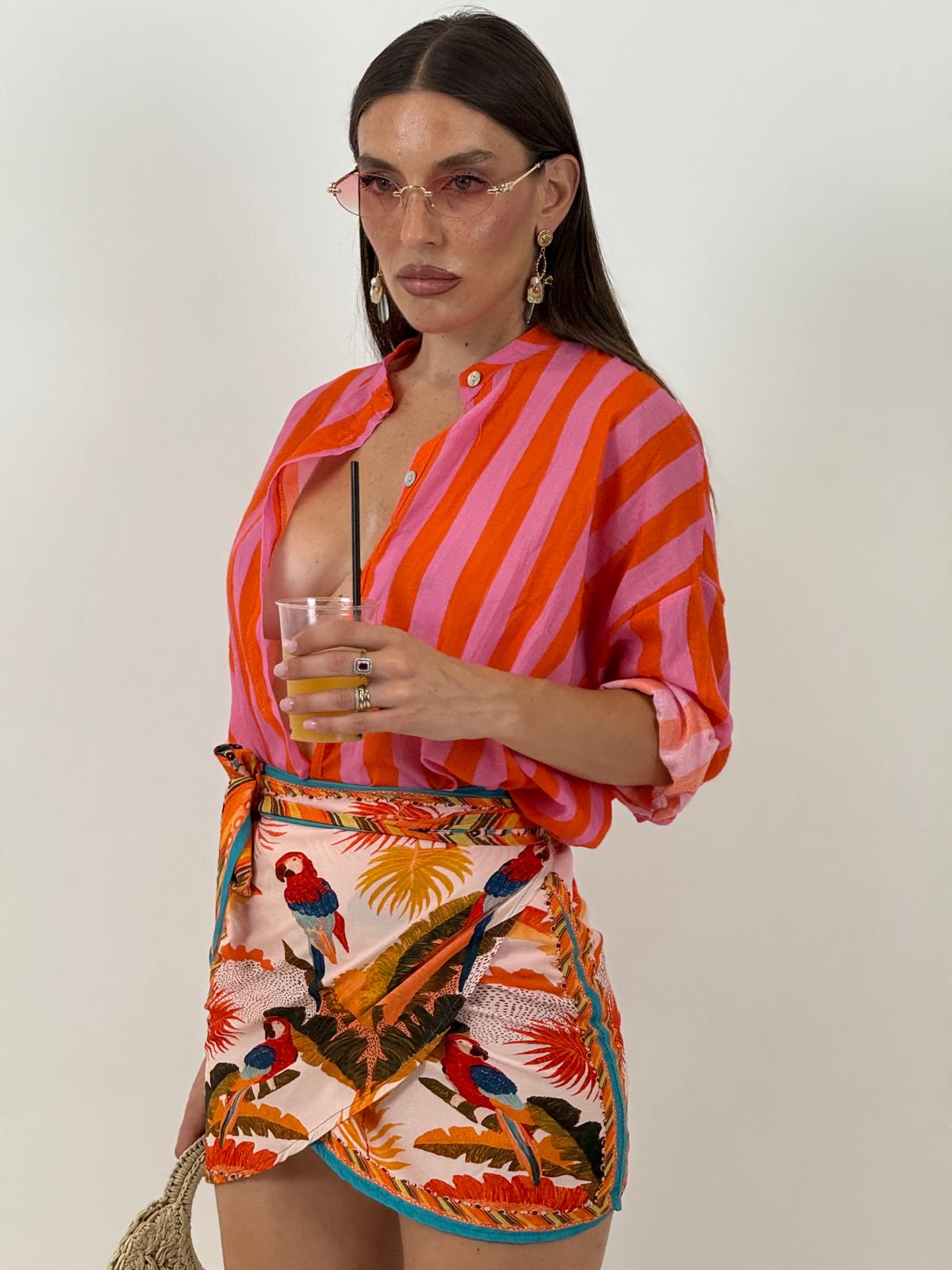 Camicia a righe PINK&amp;ORANGE