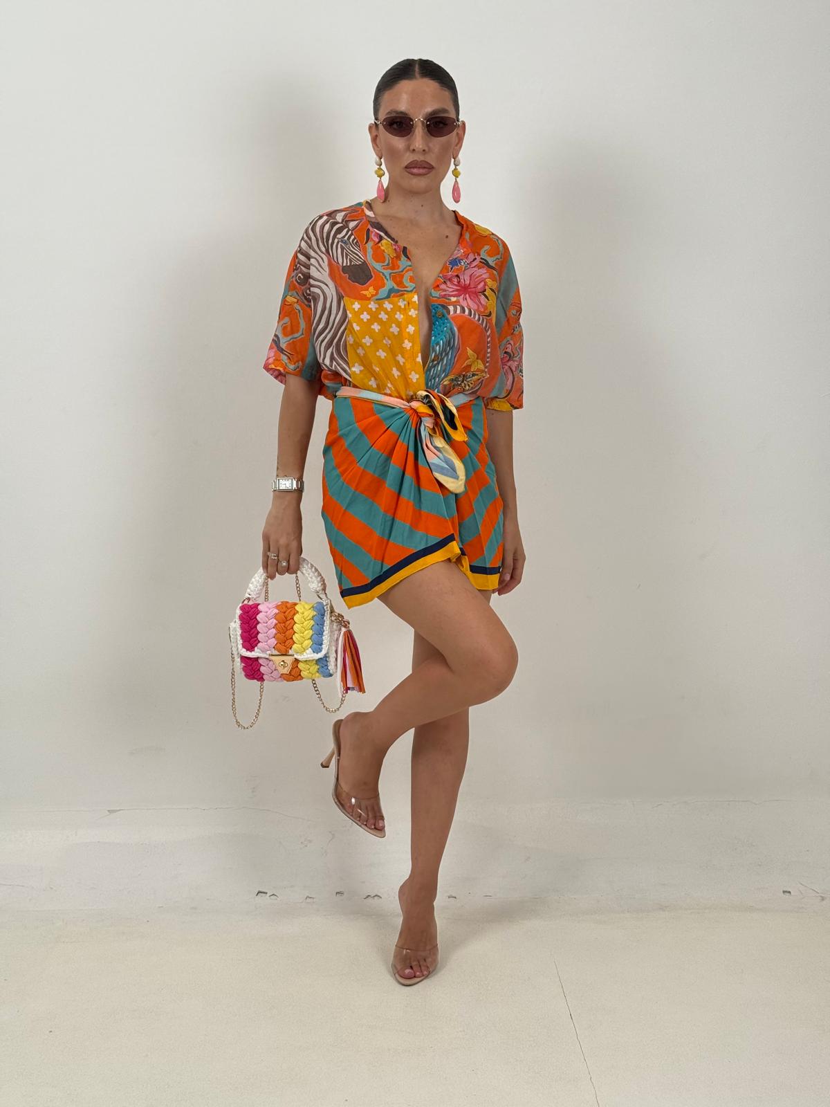 Cordset IBIZA - Completo camicia e gonna pareo