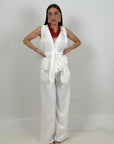 Tailleur WHITE - Completo gilet e pantalone