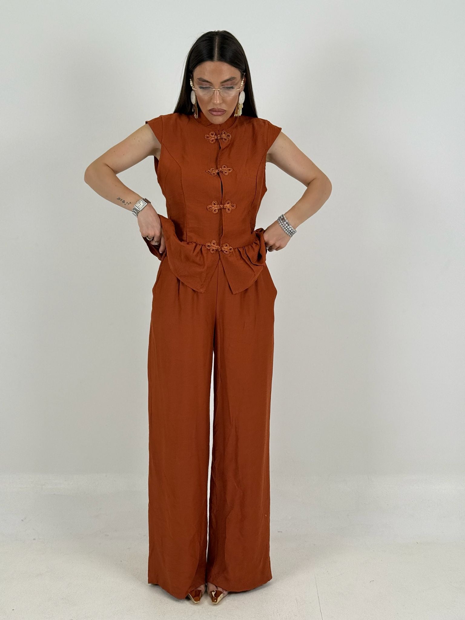 Cordset ARCADIA - Completo blusa e pantalone