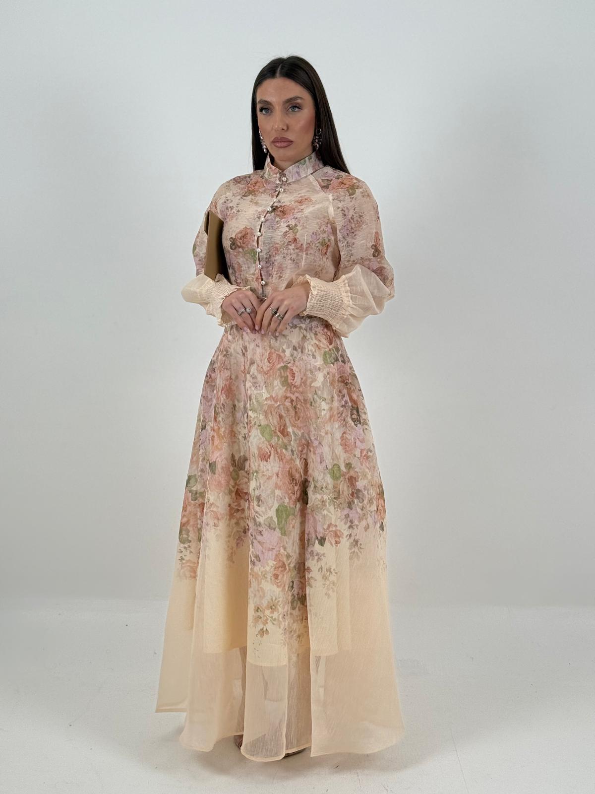 Cordset ROSARIA - Completo camicia e gonna lunga a fantasia - COLLEZIONE CHIC
