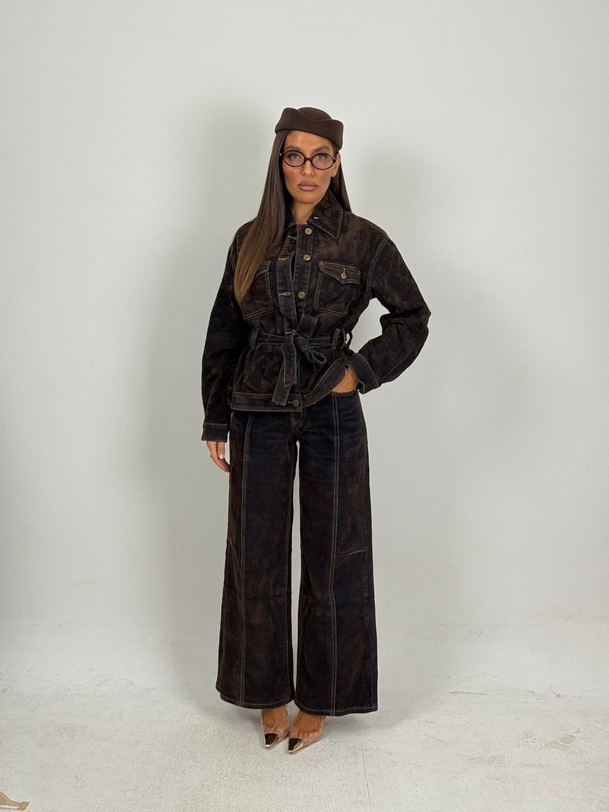 Cordset ANA - Completo in denim , giacca e pantalone