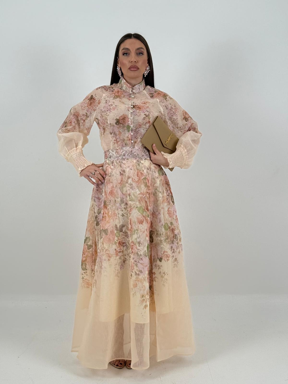 Cordset ROSARIA - Completo camicia e gonna lunga a fantasia - COLLEZIONE CHIC