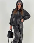 Tuta BLACK - COMPLETO FELPA E PANTALONE