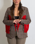 CURVY Giacca FLORA con frange