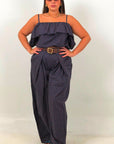 CURVY Cordset CARMELITA - Completo top e pantalone pois