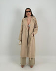Saldo trench lungo con cintura