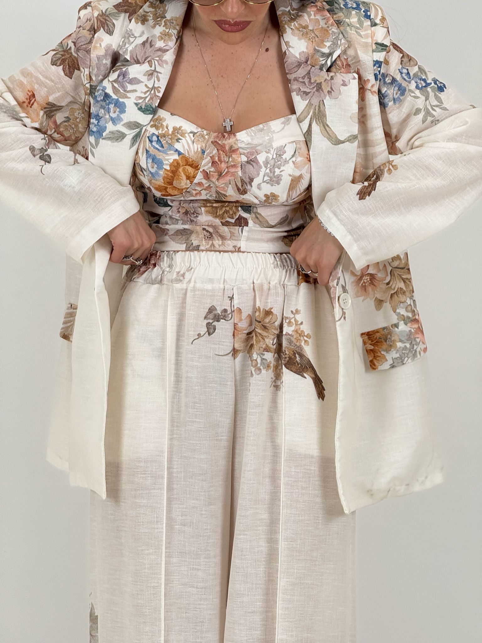 Tailleur MARIASOLE - tailleur tre pezzi semil lino