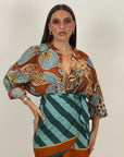 Cordset AMAYA - completo camicia e gonna pareo