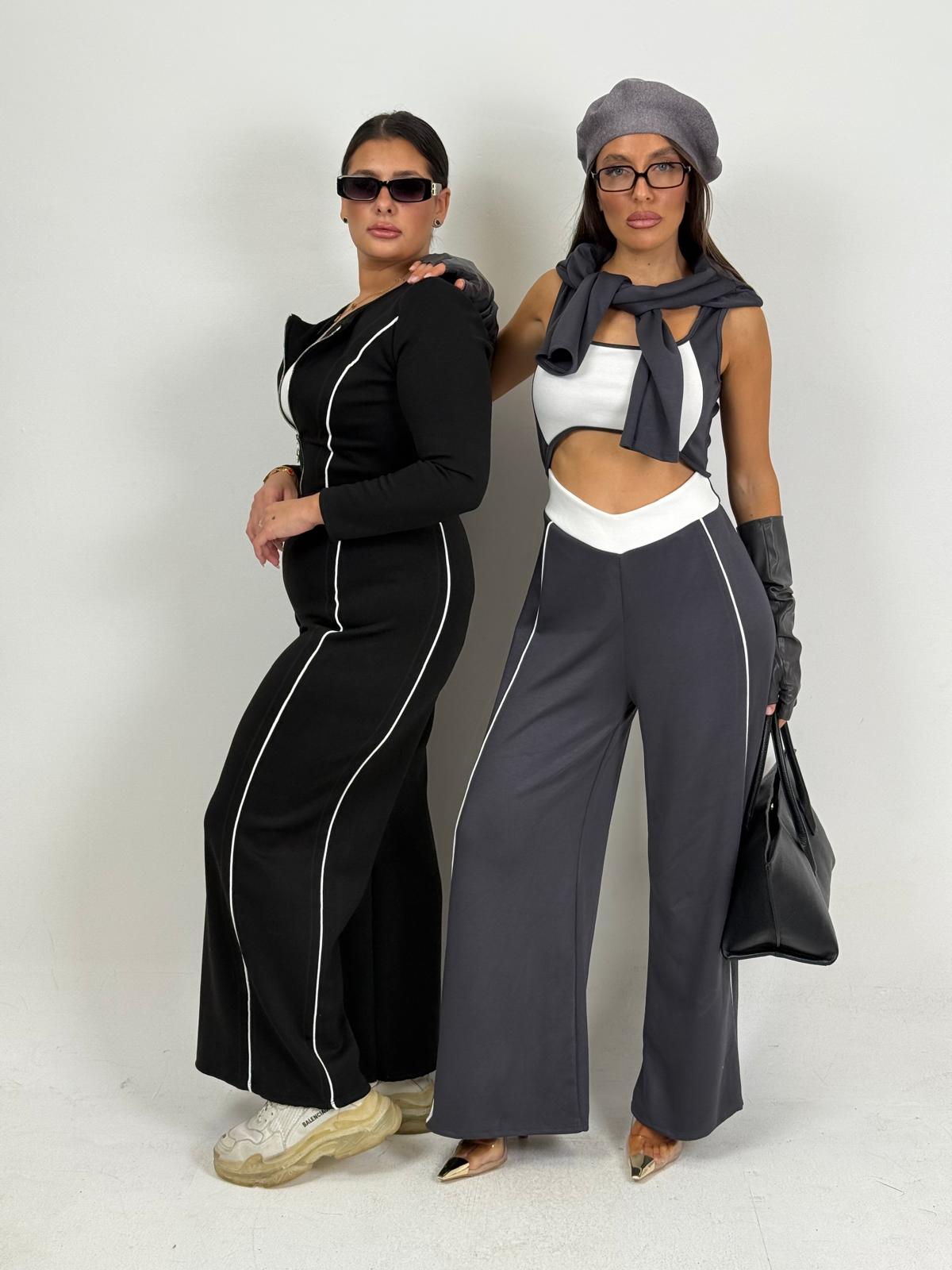 CURVY Tuta DANY - Tuta intera con felpa