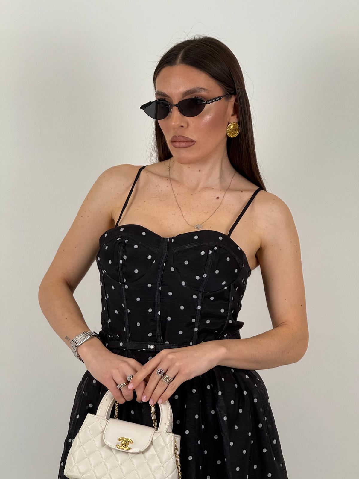 Abito ALEXANDRA - Abito lungo scollo a cuore - COLLEZIONE CHIC