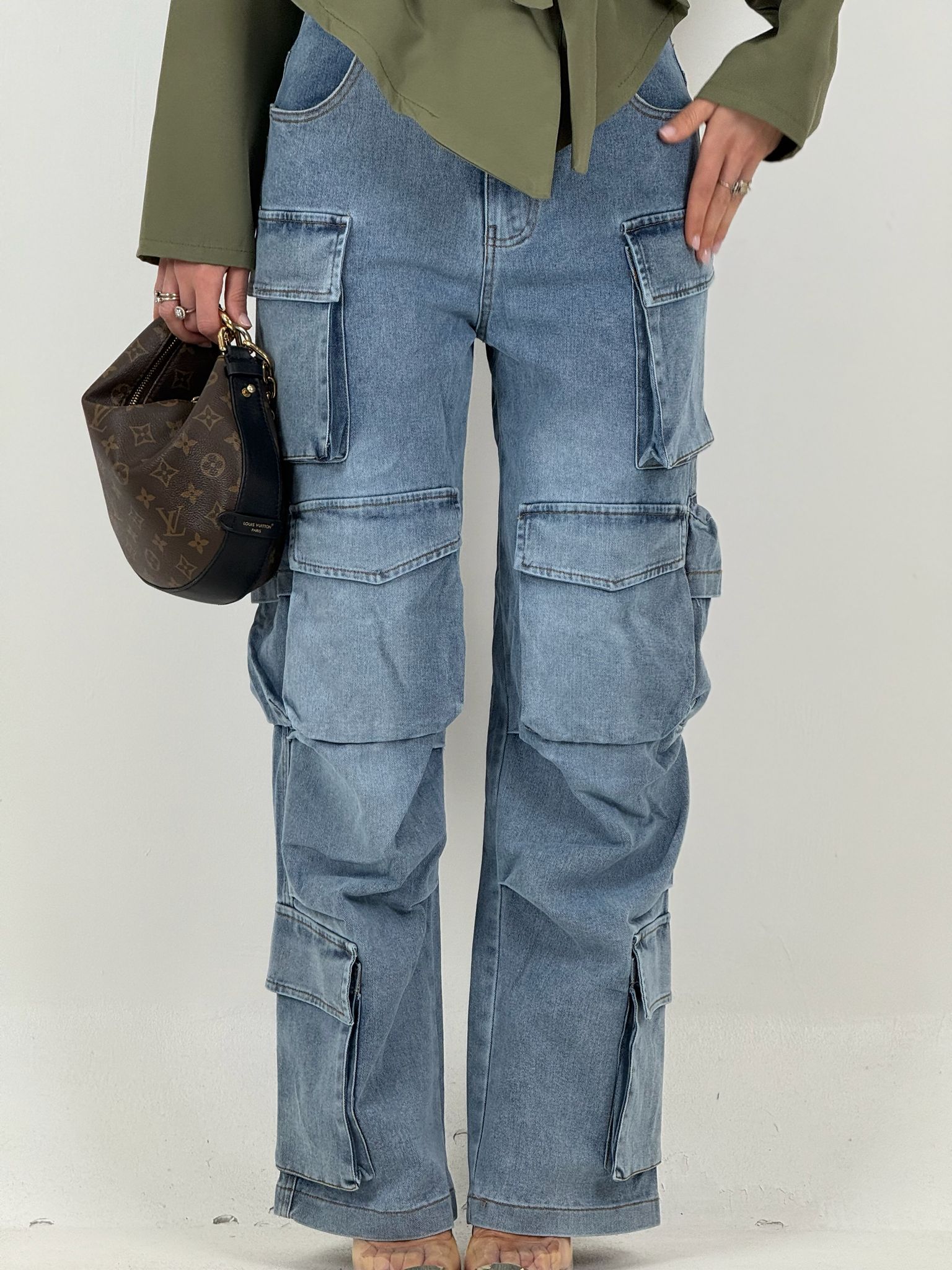 Jeans con tasconi