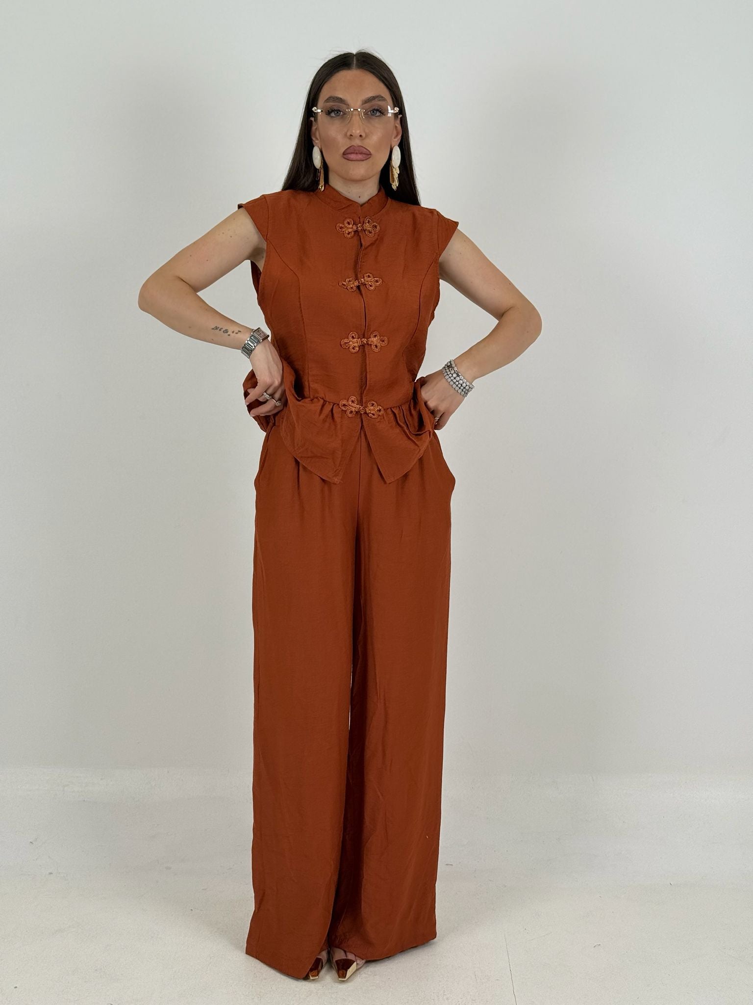 Cordset ARCADIA - Completo blusa e pantalone