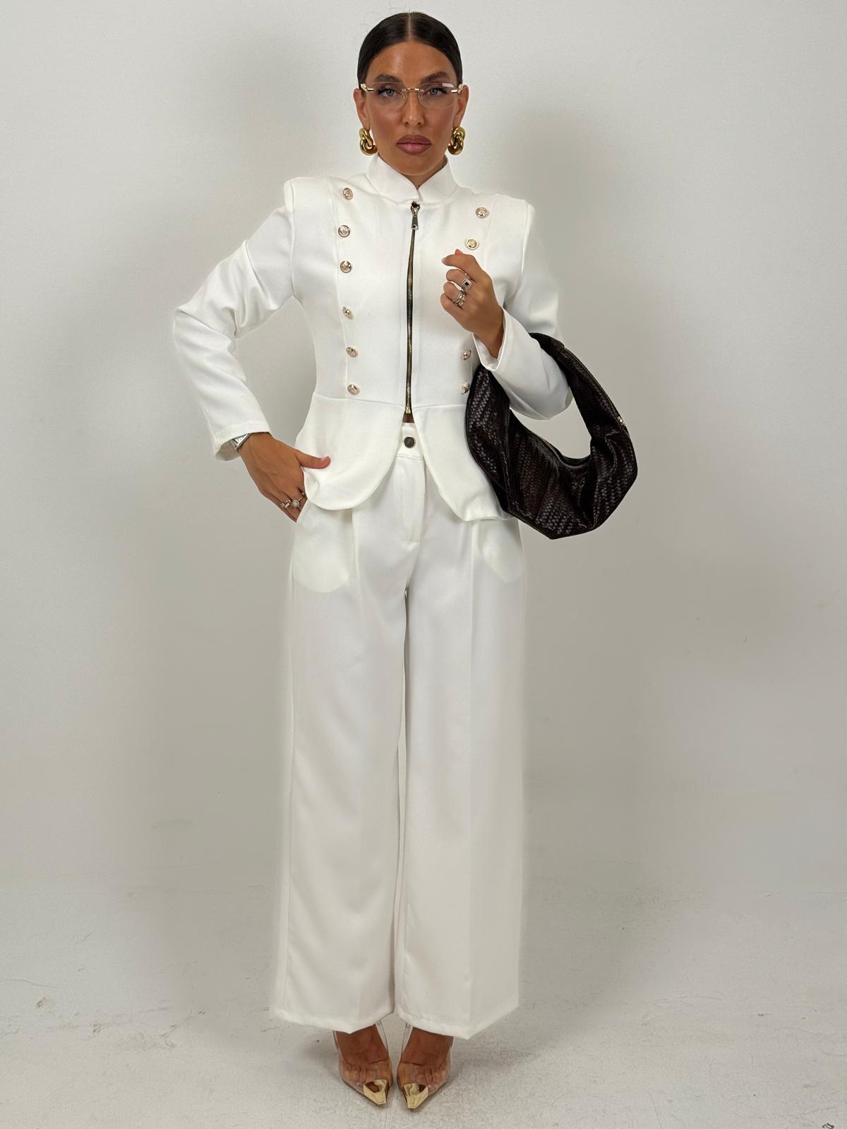 Tailleur CORONA 👑 - Completo giacca con collo coreano e pantalone