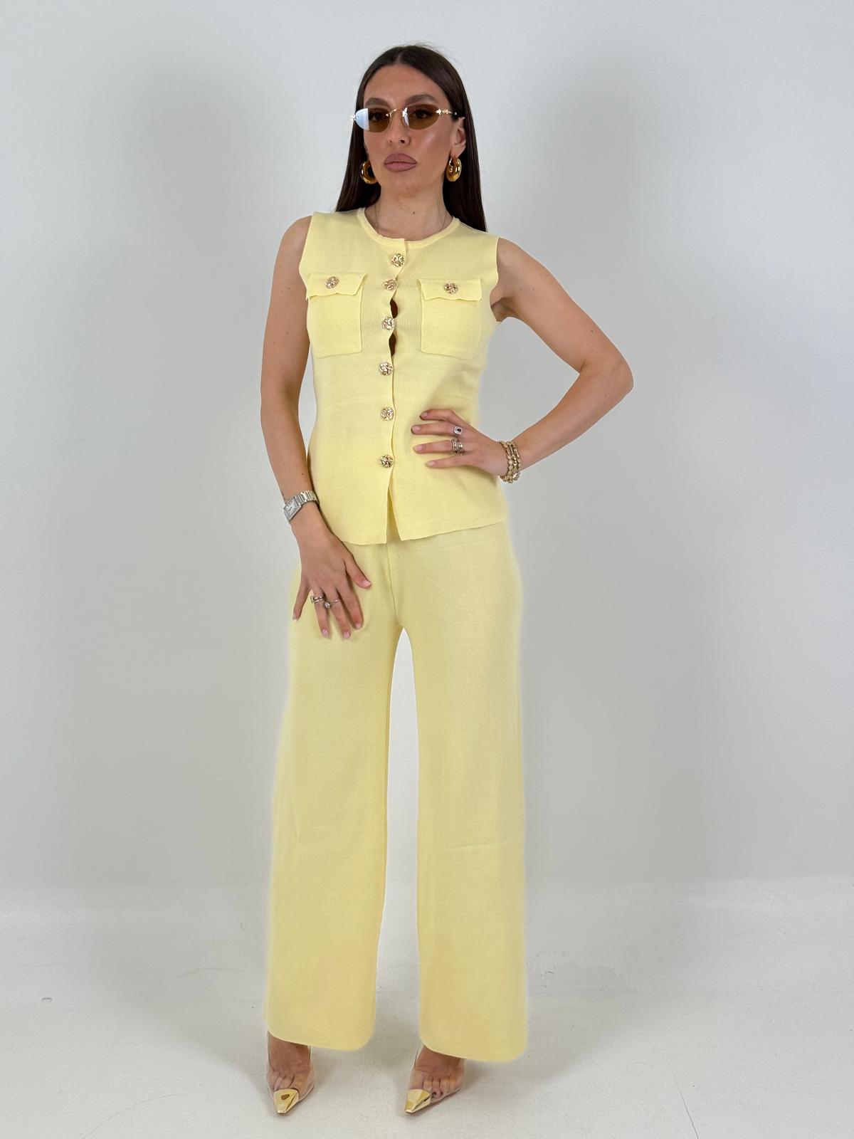 Cordset AMS - completo maglietta bottoni dorati e pantalone