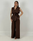 Tailleur LEA - Completo giacca con cintura e pantalone