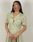 Abito BRENDA - Abito lungo in pizzo con cintura - COLLEZIONE CHIC