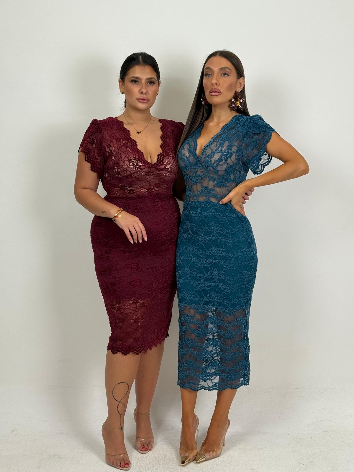 CURVY Abito TIZZY - Abito longuette in pizzo