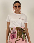 T-shirt in cotone PAREO, LIMONCELLO E BELLA VITA