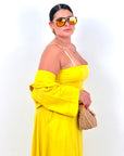 CURVY Cordset ISCHIA - completo composto da vestito longuette e camicia