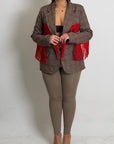 CURVY Giacca FLORA con frange