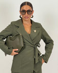 Tailleur ROMINA - Completo giacca con cintura e pantalone