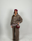 Cordset Sweta - Completo giacca con zip e pantalone