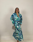 Cordset CELESTE - COMPLETO CAMICIA E GONNA LUNGA - COLLEZIONE CHIC