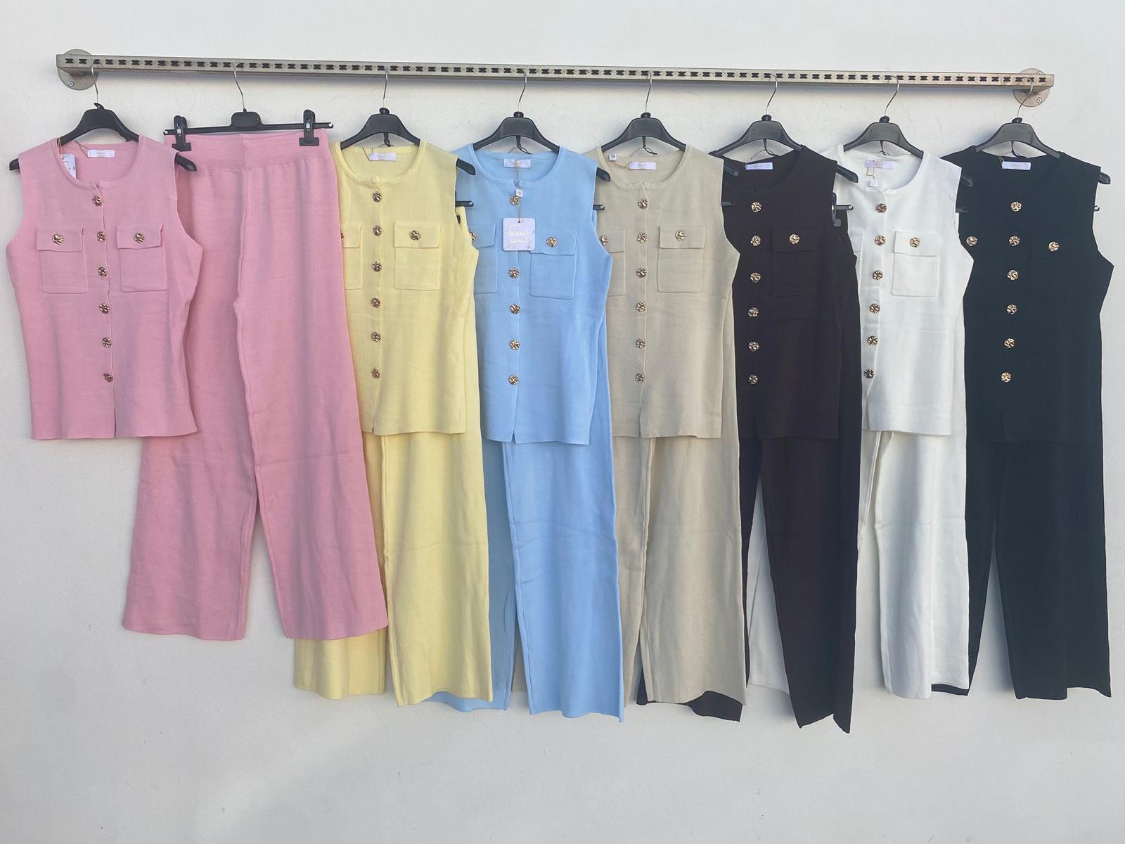 Cordset AMS - completo maglietta bottoni dorati e pantalone